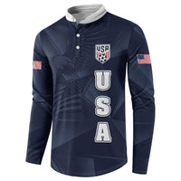 Custom United States Soccer 2026 Button Sweatshirt USA Eagle Simple Style
