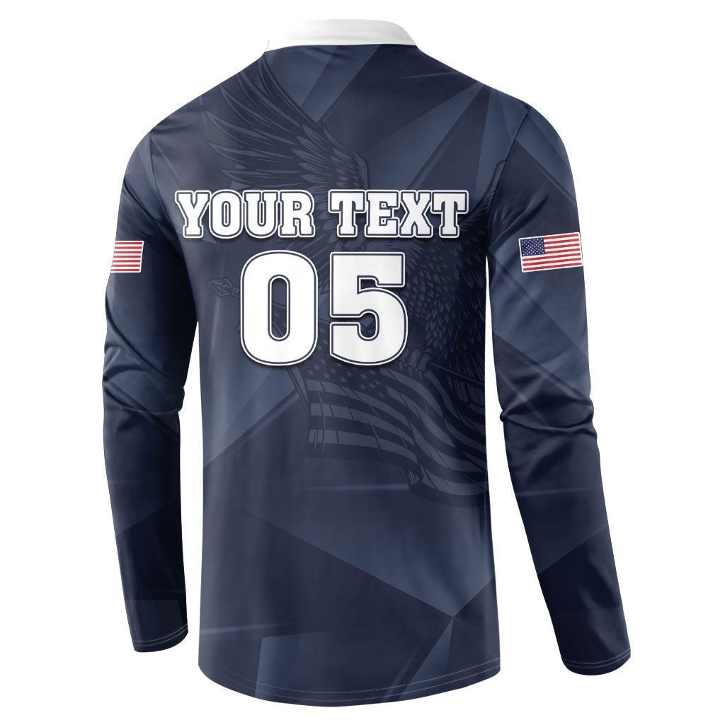 Custom United States Soccer 2026 Button Sweatshirt USA Eagle Simple Style