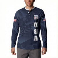 Custom United States Soccer 2026 Button Sweatshirt USA Eagle Simple Style