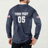 Custom United States Soccer 2026 Button Sweatshirt USA Eagle Simple Style