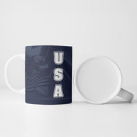 Custom United States Soccer 2026 Ceramic Mug USA Eagle Simple Style