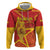 Custom Spain 2024 Football Zip Hoodie La Roja Reigns Supreme LT05 - Wonder Print Shop