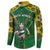 Custom South Africa Rugby 2024 Button Sweatshirt Go Bokke African Pattern LT05 - Wonder Print Shop