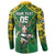 Custom South Africa Rugby 2024 Button Sweatshirt Go Bokke African Pattern LT05 - Wonder Print Shop