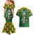 Custom South Africa Rugby 2024 Couples Matching Mermaid Dress and Hawaiian Shirt Go Bokke African Pattern LT05 - Wonder Print Shop