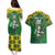 Custom South Africa Rugby 2024 Couples Matching Puletasi and Hawaiian Shirt Go Bokke African Pattern LT05 - Wonder Print Shop