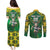 Custom South Africa Rugby 2024 Couples Matching Puletasi and Long Sleeve Button Shirt Go Bokke African Pattern LT05 - Wonder Print Shop