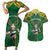 Custom South Africa Rugby 2024 Couples Matching Short Sleeve Bodycon Dress and Hawaiian Shirt Go Bokke African Pattern LT05 - Wonder Print Shop