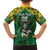 Custom South Africa Rugby 2024 Family Matching Long Sleeve Bodycon Dress and Hawaiian Shirt Go Bokke African Pattern LT05 - Wonder Print Shop