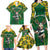 Custom South Africa Rugby 2024 Family Matching Long Sleeve Bodycon Dress and Hawaiian Shirt Go Bokke African Pattern LT05 - Wonder Print Shop