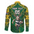 Custom South Africa Rugby 2024 Family Matching Long Sleeve Bodycon Dress and Hawaiian Shirt Go Bokke African Pattern LT05 - Wonder Print Shop