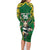 Custom South Africa Rugby 2024 Family Matching Long Sleeve Bodycon Dress and Hawaiian Shirt Go Bokke African Pattern LT05 - Wonder Print Shop