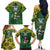 Custom South Africa Rugby 2024 Family Matching Off The Shoulder Long Sleeve Dress and Hawaiian Shirt Go Bokke African Pattern LT05 - Wonder Print Shop