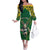 Custom South Africa Rugby 2024 Family Matching Off The Shoulder Long Sleeve Dress and Hawaiian Shirt Go Bokke African Pattern LT05 - Wonder Print Shop