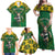 Custom South Africa Rugby 2024 Family Matching Off Shoulder Maxi Dress and Hawaiian Shirt Go Bokke African Pattern LT05 - Wonder Print Shop