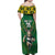 Custom South Africa Rugby 2024 Family Matching Off Shoulder Maxi Dress and Hawaiian Shirt Go Bokke African Pattern LT05 - Wonder Print Shop