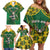 Custom South Africa Rugby 2024 Family Matching Off Shoulder Short Dress and Hawaiian Shirt Go Bokke African Pattern LT05 - Wonder Print Shop