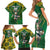 Custom South Africa Rugby 2024 Family Matching Short Sleeve Bodycon Dress and Hawaiian Shirt Go Bokke African Pattern LT05 - Wonder Print Shop