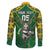 Custom South Africa Rugby 2024 Family Matching Short Sleeve Bodycon Dress and Hawaiian Shirt Go Bokke African Pattern LT05 - Wonder Print Shop