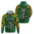 Custom South Africa Rugby 2024 Hoodie Go Bokke African Pattern LT05 - Wonder Print Shop