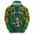 Custom South Africa Rugby 2024 Hoodie Go Bokke African Pattern LT05 - Wonder Print Shop