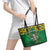 South Africa Rugby 2024 Leather Tote Bag Go Bokke African Pattern