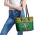 South Africa Rugby 2024 Leather Tote Bag Go Bokke African Pattern