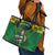 South Africa Rugby 2024 Leather Tote Bag Go Bokke African Pattern