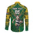 Custom South Africa Rugby 2024 Long Sleeve Button Shirt Go Bokke African Pattern LT05 - Wonder Print Shop