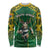 Custom South Africa Rugby 2024 Long Sleeve Shirt Go Bokke African Pattern LT05 - Wonder Print Shop