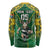 Custom South Africa Rugby 2024 Long Sleeve Shirt Go Bokke African Pattern LT05 - Wonder Print Shop