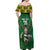 Custom South Africa Rugby 2024 Off Shoulder Maxi Dress Go Bokke African Pattern LT05 - Wonder Print Shop