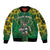 Custom South Africa Rugby 2024 Sleeve Zip Bomber Jacket Go Bokke African Pattern LT05 - Wonder Print Shop