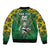 Custom South Africa Rugby 2024 Sleeve Zip Bomber Jacket Go Bokke African Pattern LT05 - Wonder Print Shop