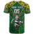 Custom South Africa Rugby 2024 T Shirt Go Bokke African Pattern LT05 - Wonder Print Shop