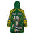 Custom South Africa Rugby 2024 Wearable Blanket Hoodie Go Bokke African Pattern