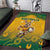 Australia Rugby 2024 Area Rug Go Wallabies Aboriginal Pattern LT05 - Wonder Print Shop