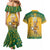 Custom Australia Rugby 2024 Couples Matching Mermaid Dress and Hawaiian Shirt Go Wallabies Aboriginal Pattern LT05 - Wonder Print Shop