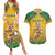 Custom Australia Rugby 2024 Couples Matching Summer Maxi Dress and Hawaiian Shirt Go Wallabies Aboriginal Pattern LT05 - Wonder Print Shop