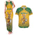 Custom Australia Rugby 2024 Couples Matching Tank Maxi Dress and Hawaiian Shirt Go Wallabies Aboriginal Pattern LT05 - Wonder Print Shop