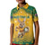 Custom Australia Rugby 2024 Kid Polo Shirt Go Wallabies Aboriginal Pattern LT05 - Wonder Print Shop