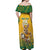 Custom Australia Rugby 2024 Off Shoulder Maxi Dress Go Wallabies Aboriginal Pattern LT05 - Wonder Print Shop