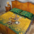 Australia Rugby 2024 Quilt Bed Set Go Wallabies Aboriginal Pattern