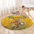 Australia Rugby 2024 Round Carpet Go Wallabies Aboriginal Pattern