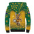 Custom Australia Rugby 2024 Sherpa Hoodie Go Wallabies Aboriginal Pattern LT05 - Wonder Print Shop