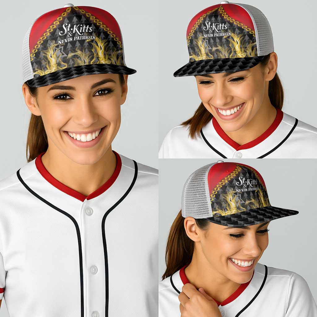 St Kitts Nevis Cricket Patriots Baseball Net Cap Road To Victory - Wonder Print Shop