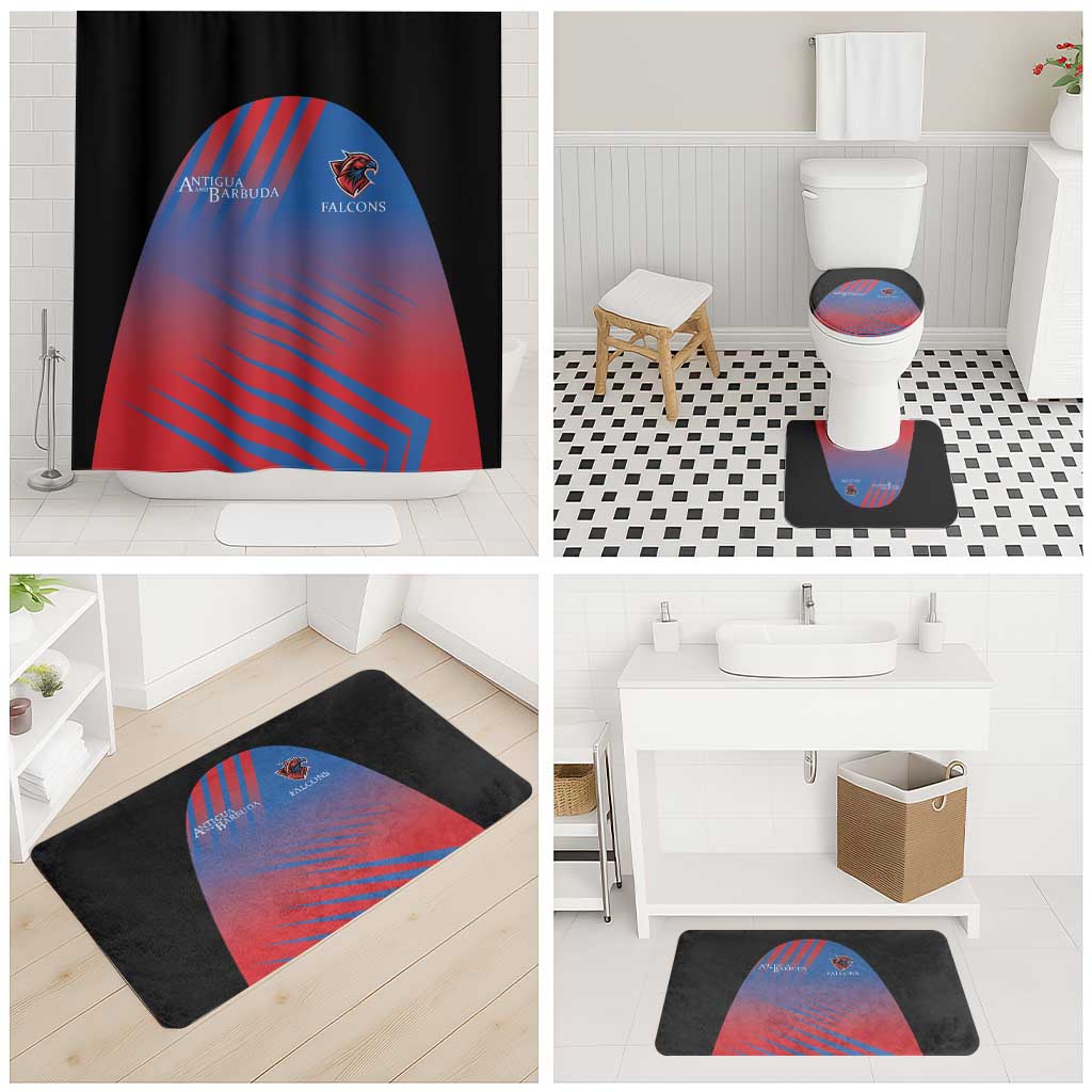 Antigua and Barbuda Cricket Bathroom Set Falcons Unstoppable - Wonder Print Shop