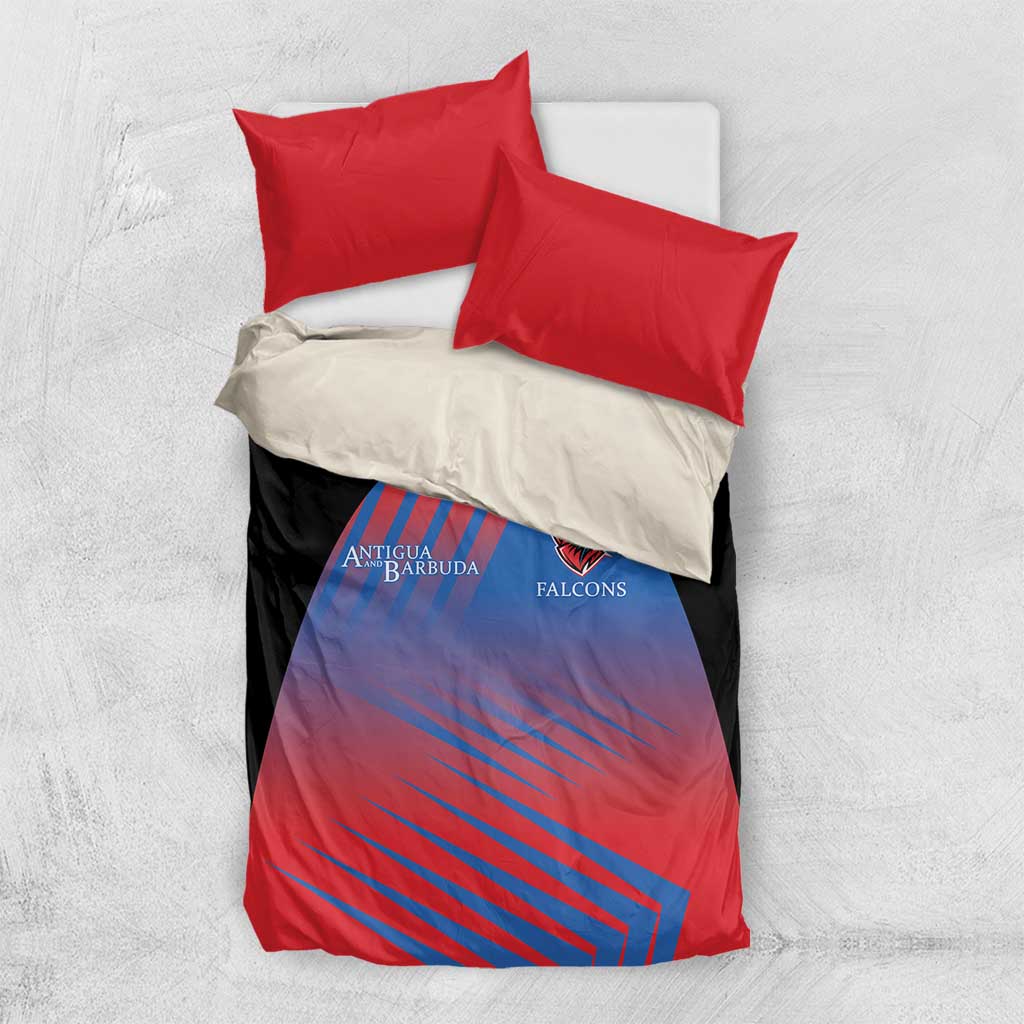 Antigua and Barbuda Cricket Bedding Set Falcons Unstoppable - Wonder Print Shop