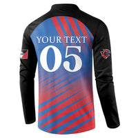 Custom Antigua and Barbuda Cricket Button Sweatshirt Falcons Unstoppable - Wonder Print Shop
