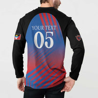 Custom Antigua and Barbuda Cricket Button Sweatshirt Falcons Unstoppable - Wonder Print Shop